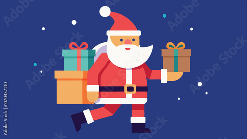 santa claus with gifts