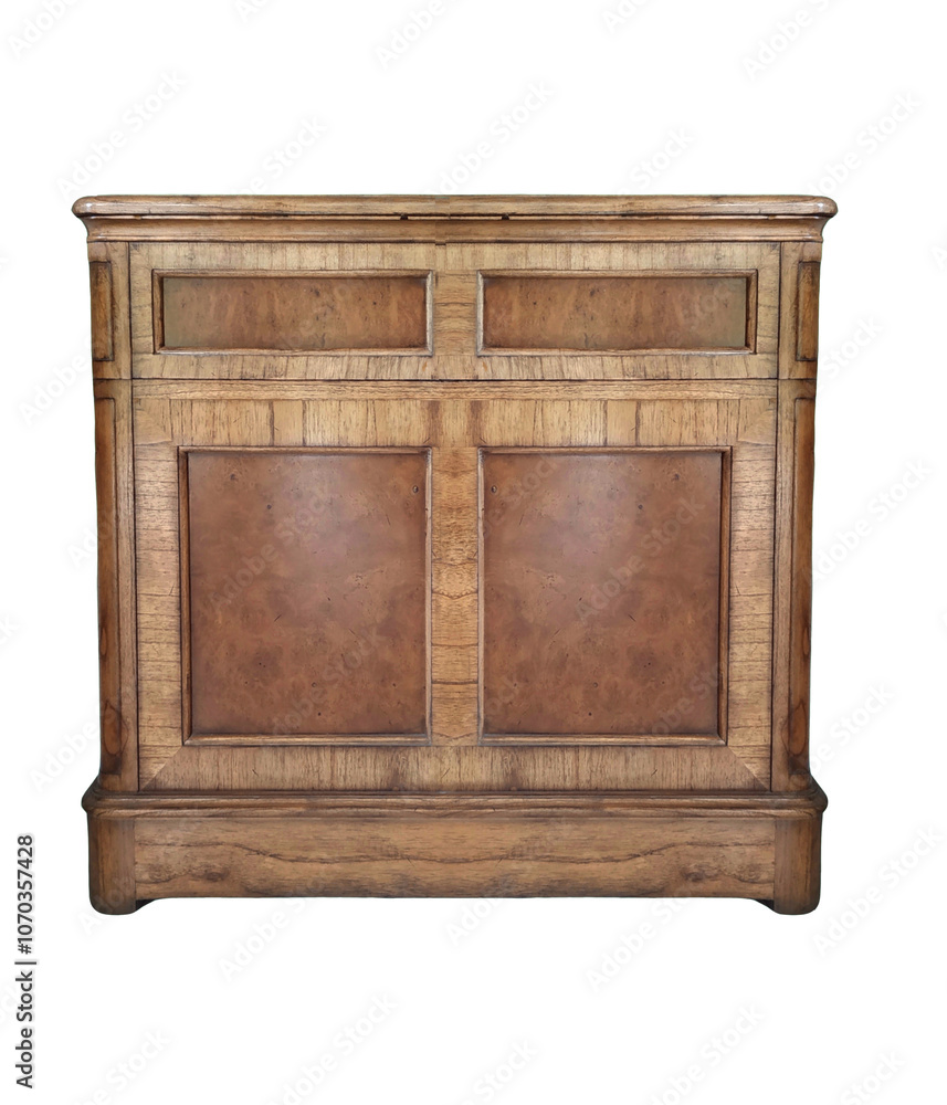 old antique old wooden night stand isolated object old antique old wooden night stand isolated object