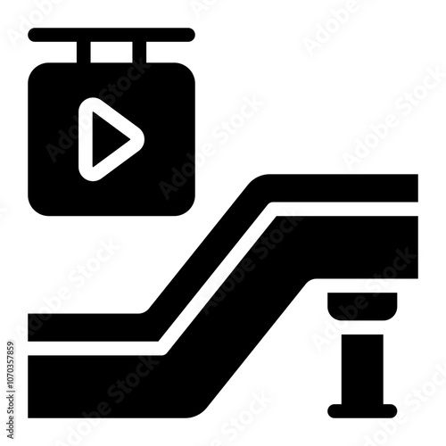 escalator glyph icon