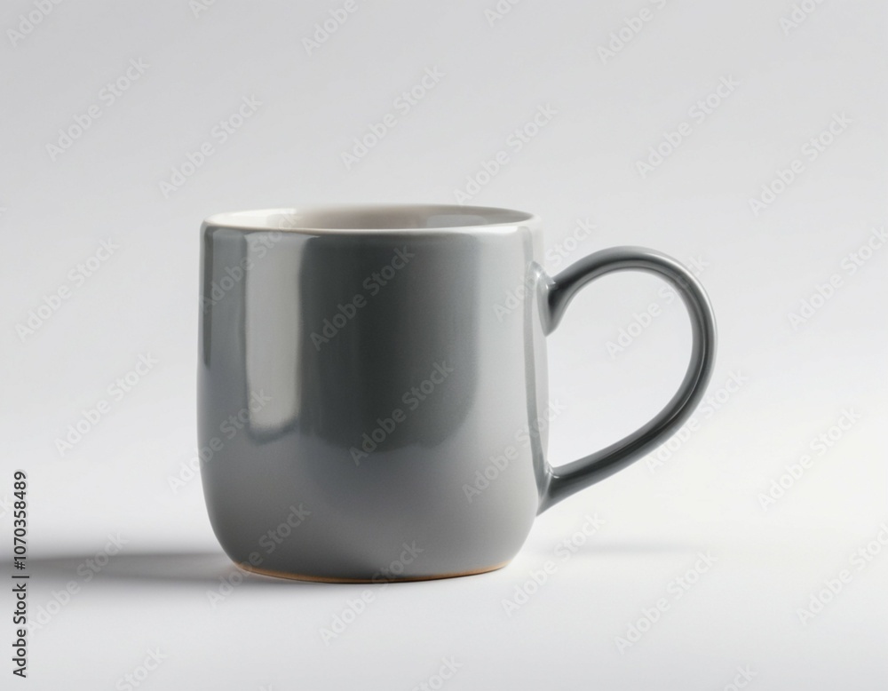 Obraz premium white cup on white background