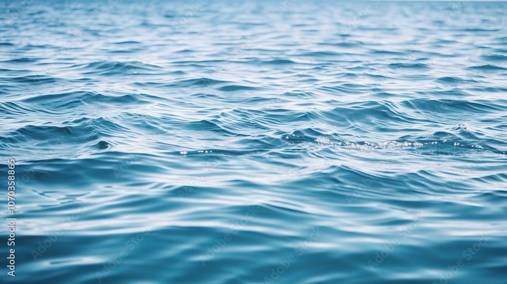 Calm Blue Water Surface in Natural Lighting Calm Blue Water Surface in Natural Lighting