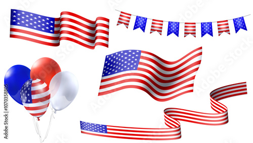 American Flag Decorations Collection