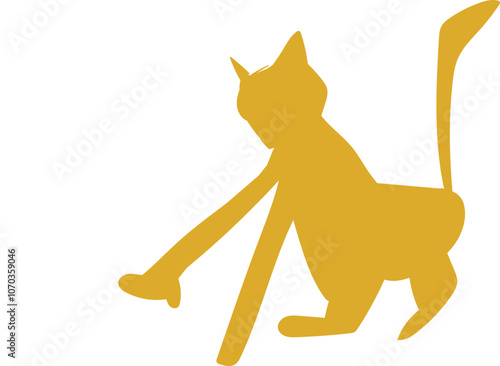 Sagoma Gatto Cartolina Postcard Collezione
