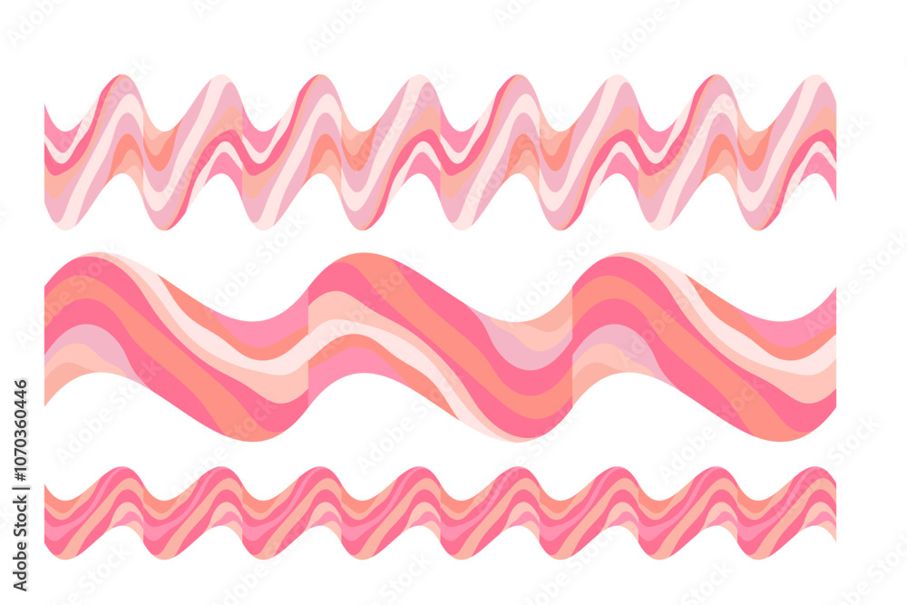 Cute geometric shapes in brutalism style with nude pink, light peach color wavy texture, isolated design element, transparent background decoration for poster, banner, corporate presentation. Cute geometric shapes in brutalism style with nude pink, light peach color wavy texture, isolated design element, transparent background decoration for poster, banner, corporate presentation.