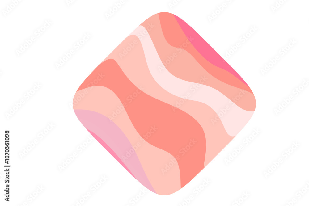 Cute geometric shapes in brutalism style with nude pink, light peach color wavy texture, isolated design element, transparent background decoration for poster, banner, corporate presentation. Cute geometric shapes in brutalism style with nude pink, light peach color wavy texture, isolated design element, transparent background decoration for poster, banner, corporate presentation.