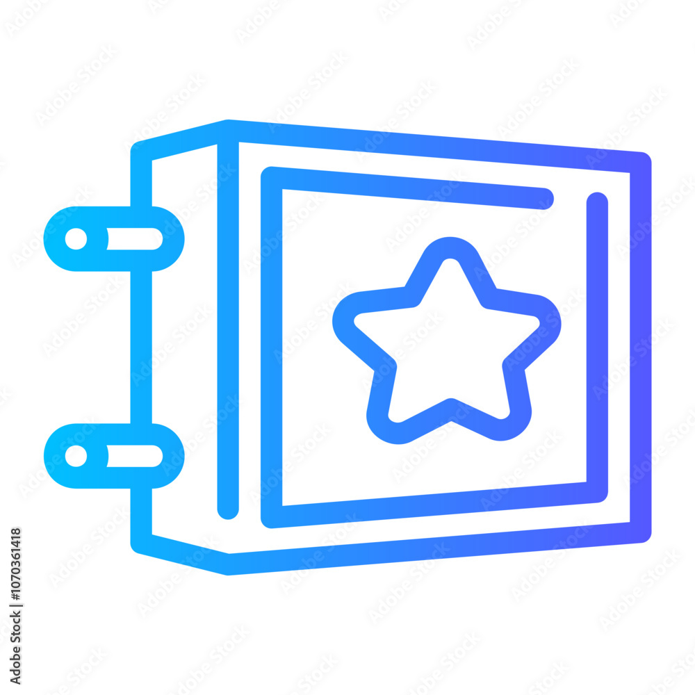 billboard gradient icon billboard gradient icon