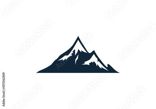 mountain and water logo template logo icon vector illustration