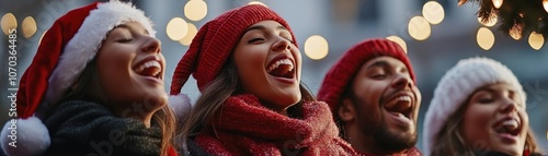 Friends Singing Christmas C...