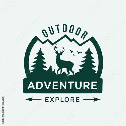 Outdoor adventure explore logo design