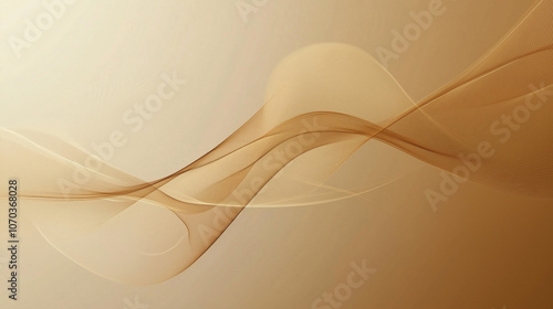 Abstract golden background with waves