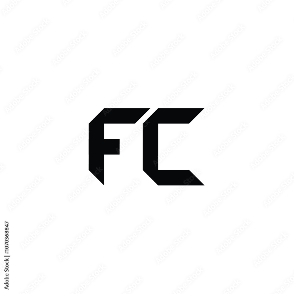 FC monogram logo design letter text name symbol monochrome logotype alphabet character simple logo FC monogram logo design letter text name symbol monochrome logotype alphabet character simple logo
