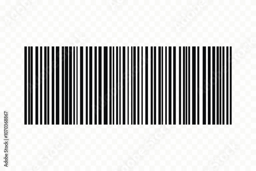 Barcode isolated on white background. Code stripes sticker. Barcode labels, customers qr code