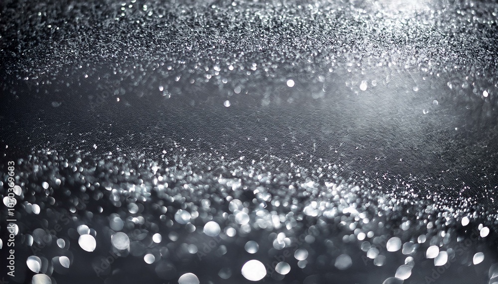 Fototapeta premium シルバーのスパークルが散りばめられたエレガントなテクスチャ