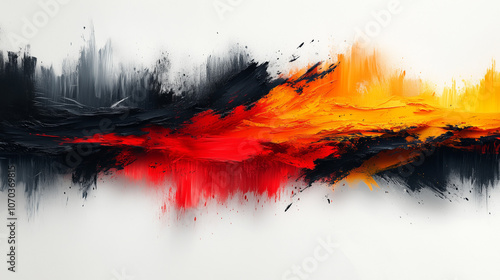 Germany flag colors abstract watercolor background
