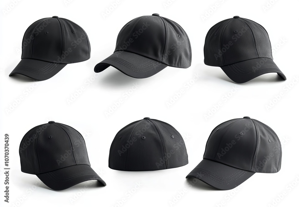 Premium Black Baseball Cap Mockup Collection Premium Black Baseball Cap Mockup Collection
