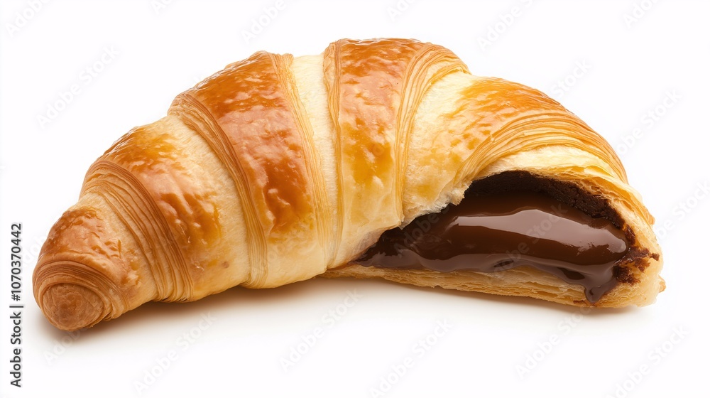 Fototapeta premium Melting Chocolate Croissant Delight