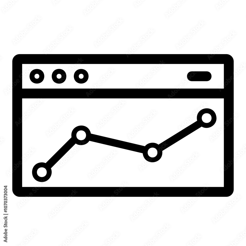 Outline icon for web. Desktop window icon Outline icon for web. Desktop window icon