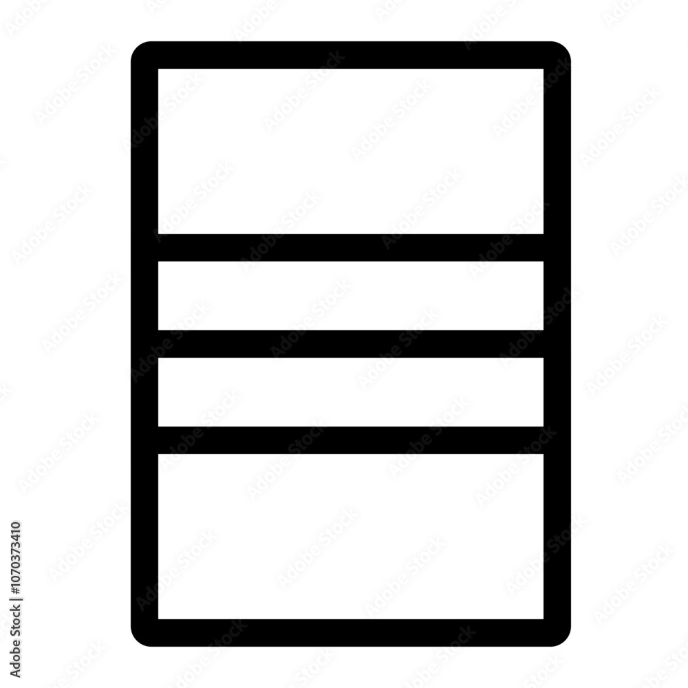 Outline icon for web. Layout grid icon Outline icon for web. Layout grid icon