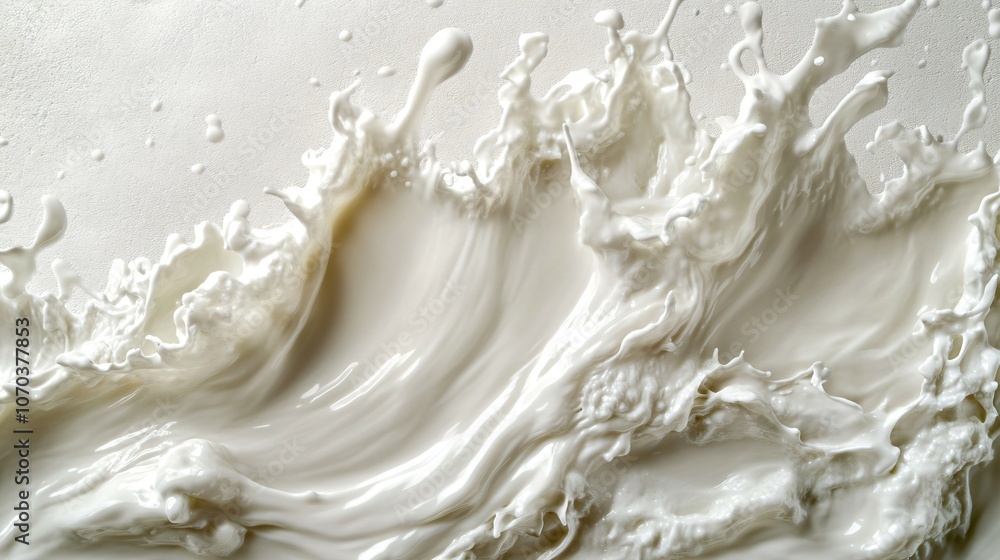 Close up of milk waves splashing on a white background, milk, waves, liquid, splash, dairy, white, fresh, abstract, motion Close up of milk waves splashing on a white background, milk, waves, liquid, splash, dairy, white, fresh, abstract, motion