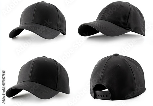 Premium Black Baseball Cap Mockup Collection