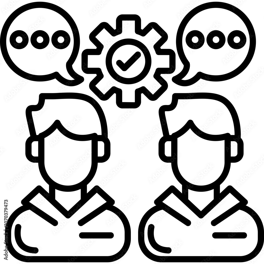 Fototapeta premium Teamwork Icon