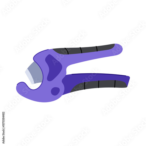 ratchet pipe cutter cartoon. precision durable, ergonomic compact, lightweight professional ratchet pipe cutter sign. isolated symbol vector illustration