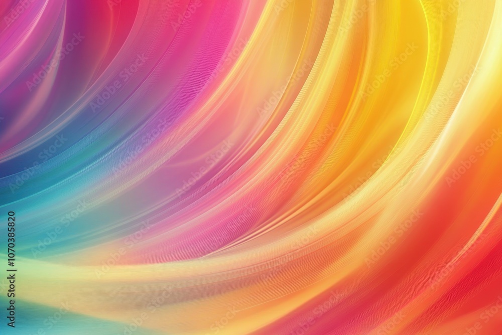 Soft Gradient of Neon Colors in Fluid Motion Soft Gradient of Neon Colors in Fluid Motion
