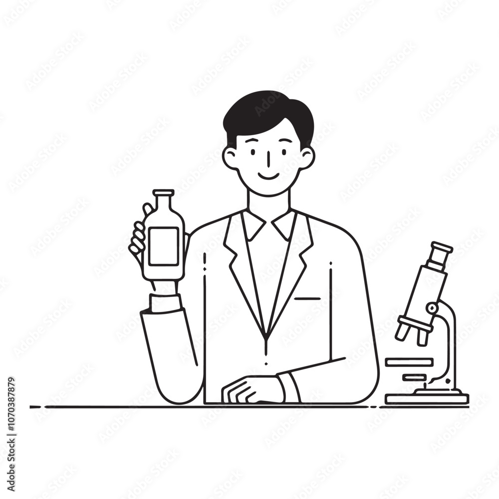 Laboratory Scientist with Chemical Reagent Laboratory Scientist with Chemical Reagent