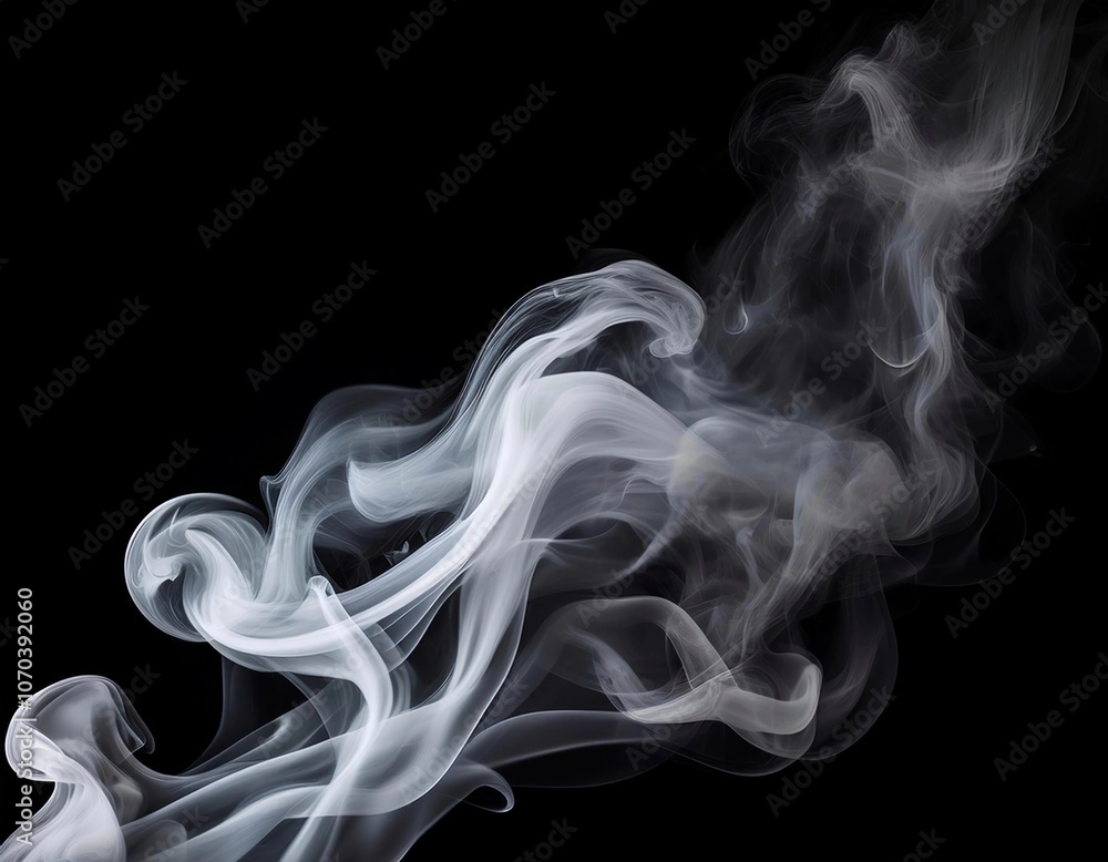 White smoke or fog flow on floor. Large mist in dark room on black background. Smoke on stage studio for product presentation
White smoke or fog flow on floor. Large mist in dark room on black background. Smoke on stage studio for product presentation