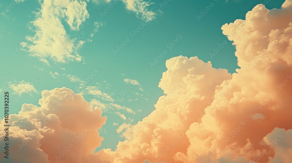 A beautiful view of a sky with fluffy white clouds. A beautiful view of a sky with fluffy white clouds.