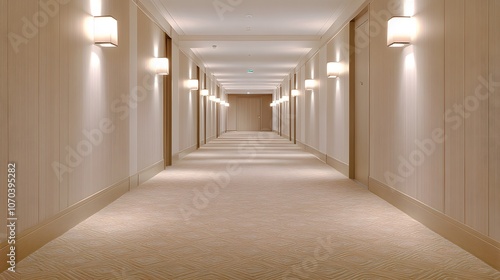 Hotel Corridor | Luxury Hotel Interior, Elegant Hallway Design, Hospitality Space, Modern Hotel Decor, Comfortable Stay, Stylish Hotel Passage