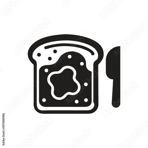 Peanut butter and jelly sandwich icon