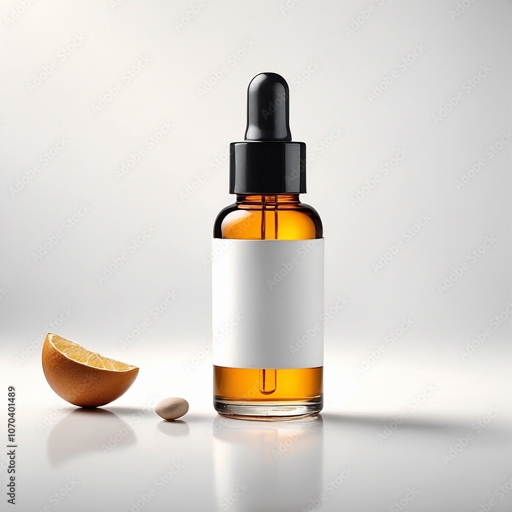 Blank Serum cosmetic oil dropper bottle mockup skincare facial fluid pipette bottle front view Blank Serum cosmetic oil dropper bottle mockup skincare facial fluid pipette bottle front view