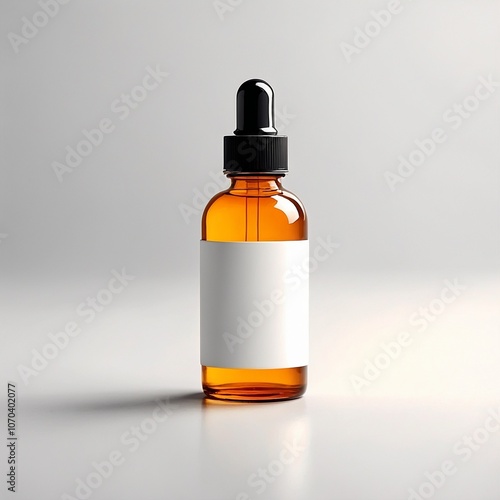 Wallpaper Mural Blank Serum cosmetic oil dropper bottle mockup skincare facial fluid pipette bottle front view Torontodigital.ca