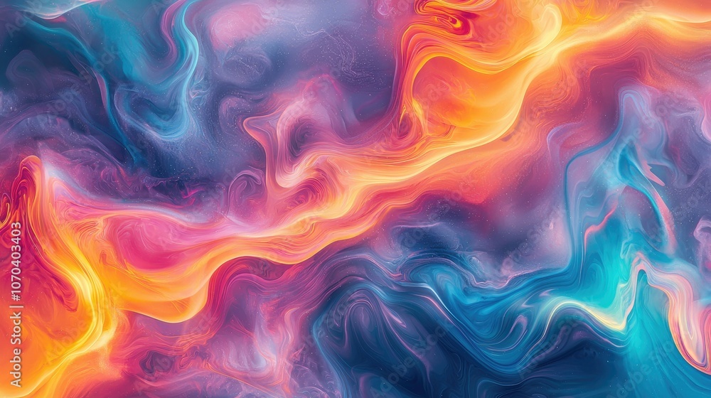 Abstract colorful background with swirling shapes. Abstract colorful background with swirling shapes.