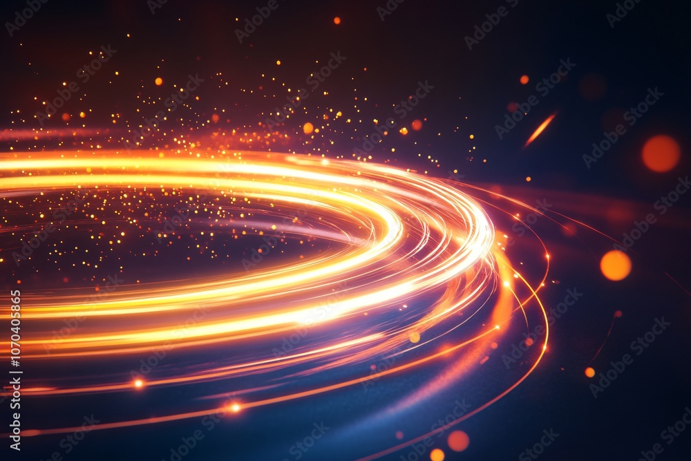 Obraz premium Vibrant Abstract Background with Concentric Circles