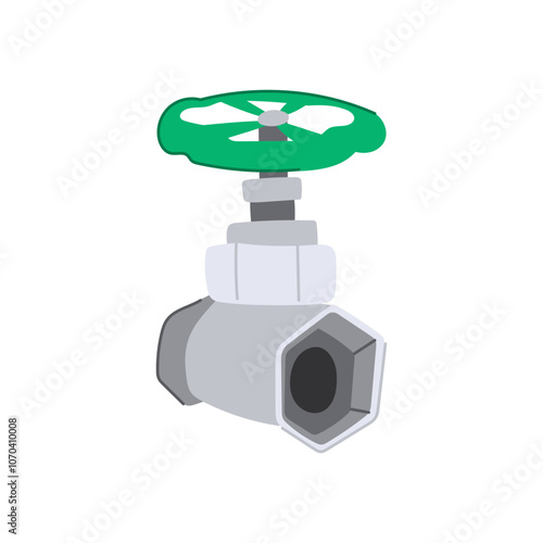 pipe plumbing valve cartoon. faucet leak, repair pressure, flow control pipe plumbing valve sign. isolated symbol vector illustration