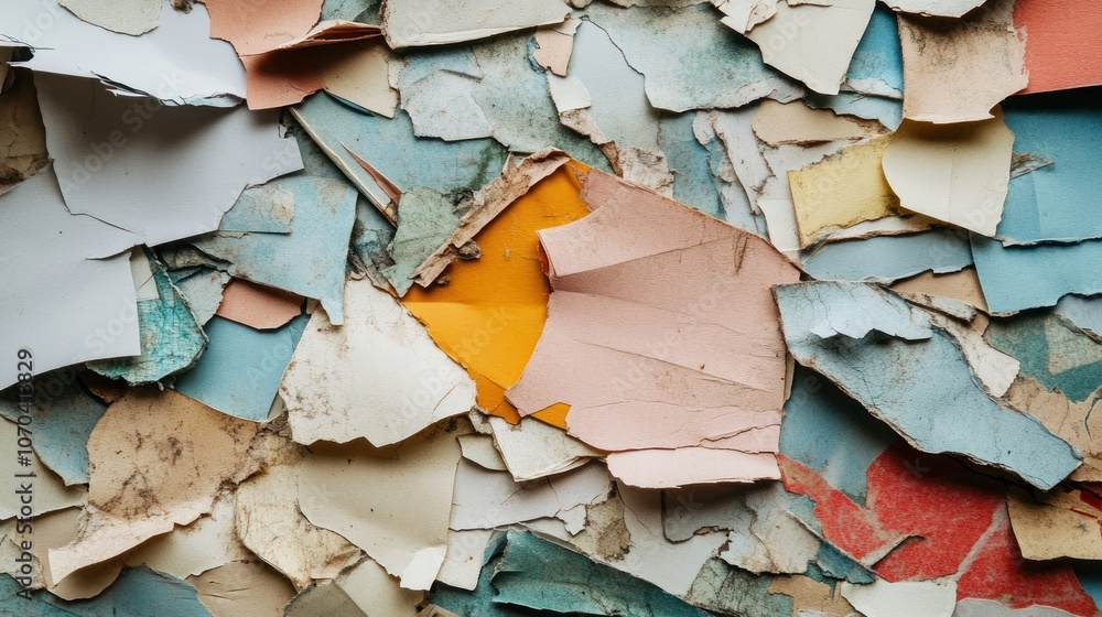 A close-up of layered, peeling paint in various colors, showcasing texture and decay. A close-up of layered, peeling paint in various colors, showcasing texture and decay.