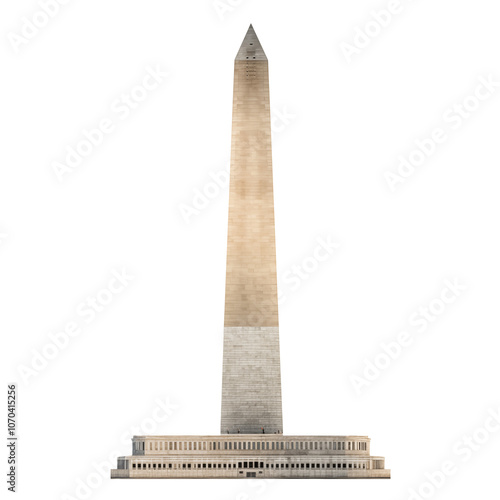 washington monument isolated on white