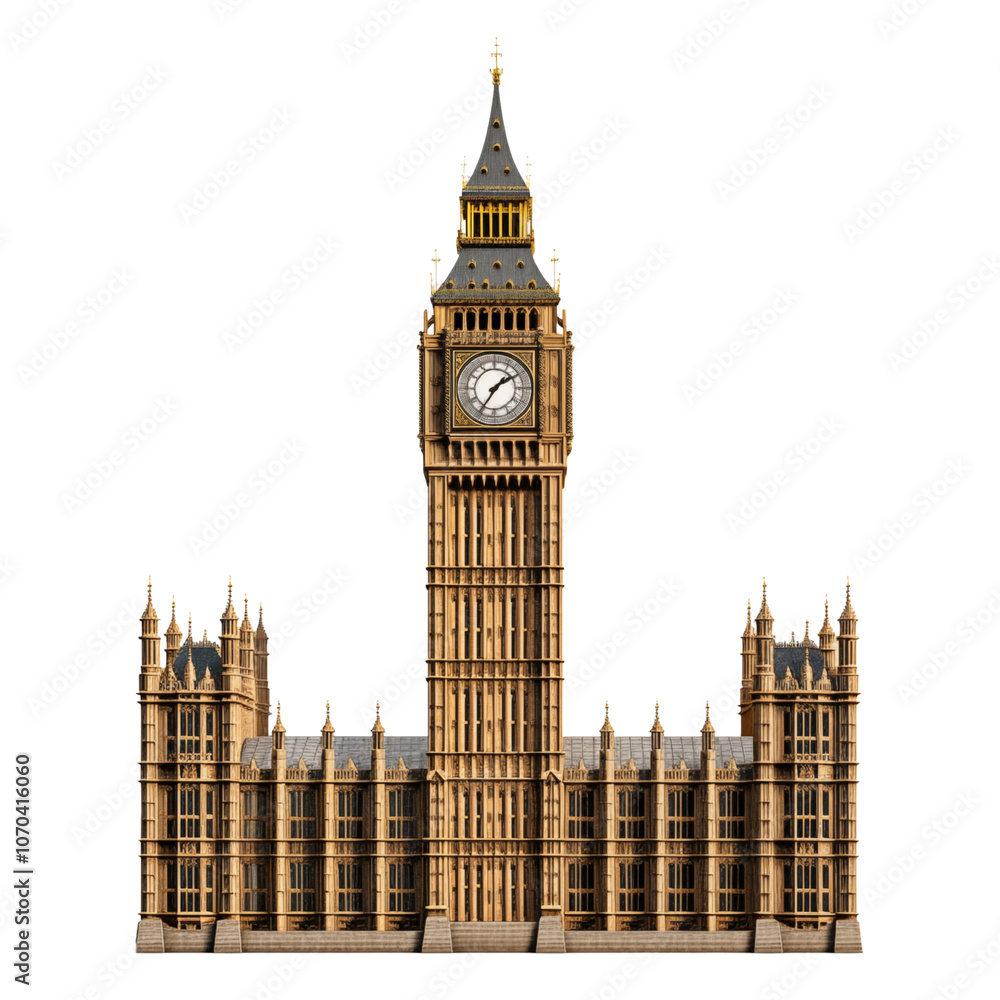 Obraz premium big ben city transparent background