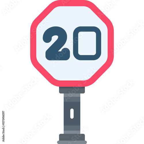 Speed Limit Sign Icon