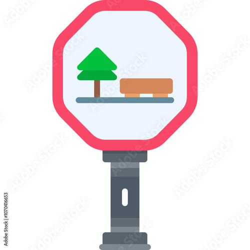 Rest Area Sign Icon