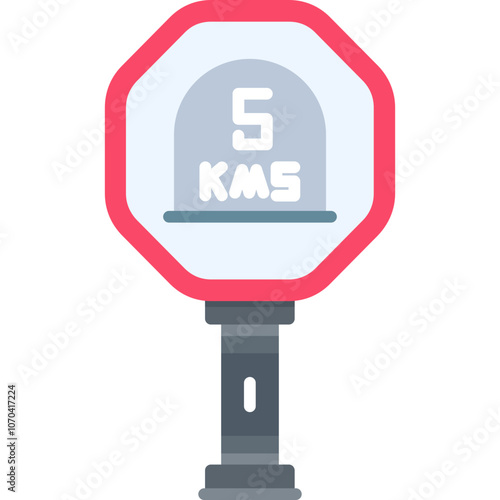 Mile Marker Sign Icon