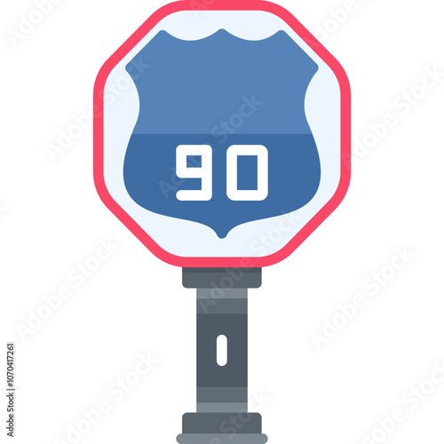 Interstate Highway Sign Icon