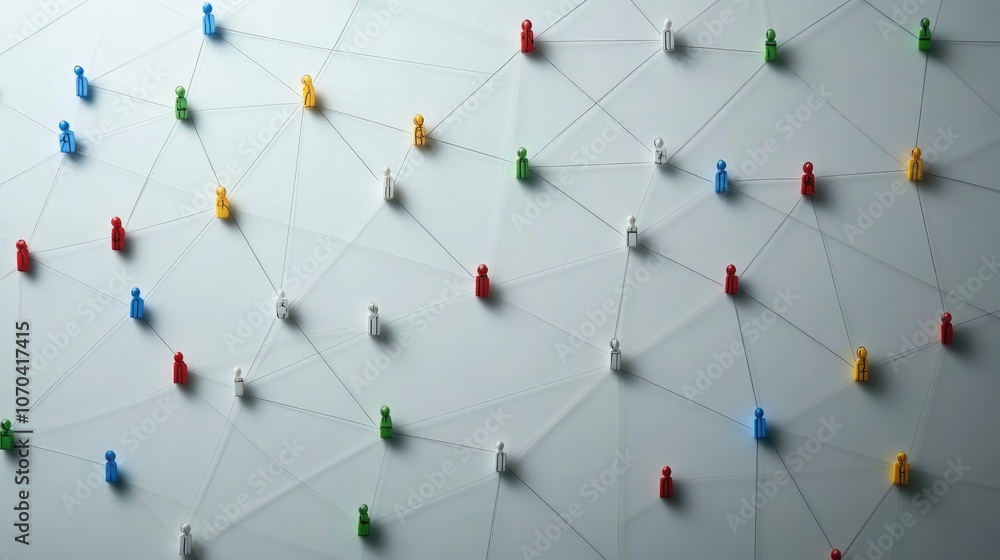 Network flat design top view theme information technology Network flat design top view theme information technology