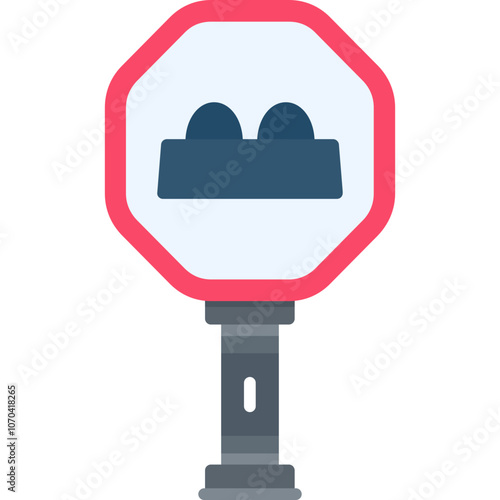 Rough Road Sign Icon