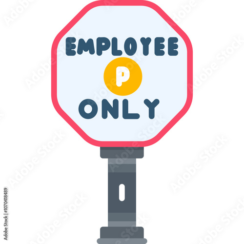 Employee Parking Only Sign Icon