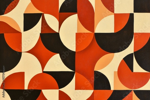 Dynamic Geometric Forms in Bold Tones