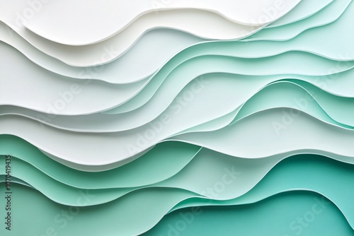Soft Blue Wave Patterns with Gentle Gradients