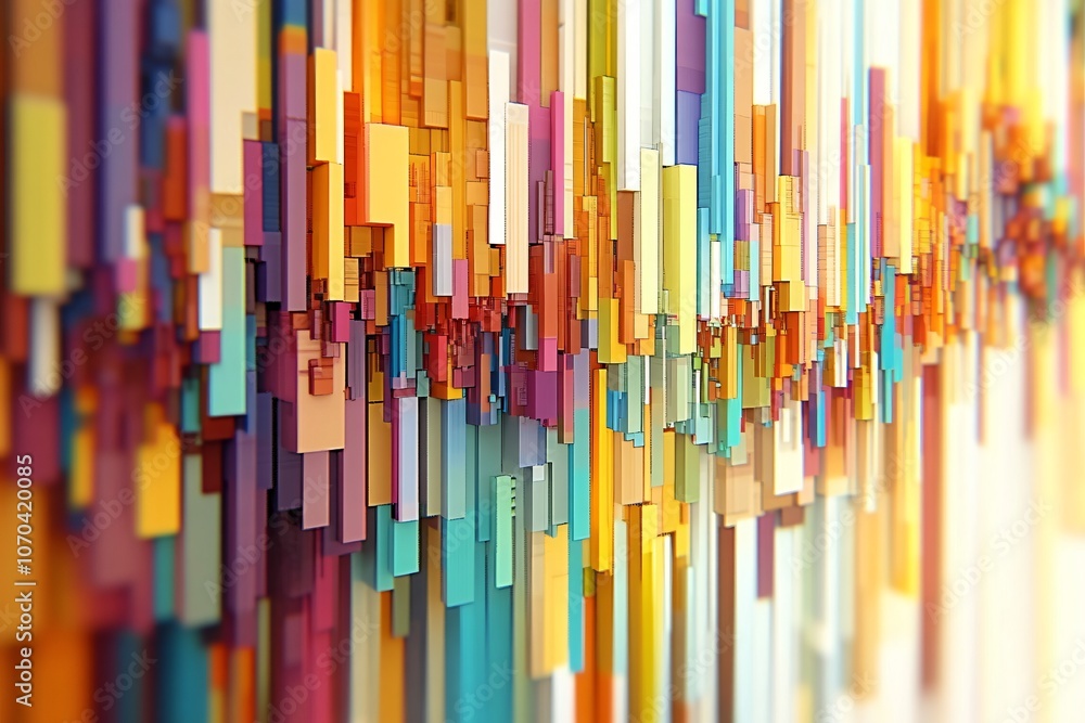 Glitchy Textures with Pastel Fragmented Lines Glitchy Textures with Pastel Fragmented Lines